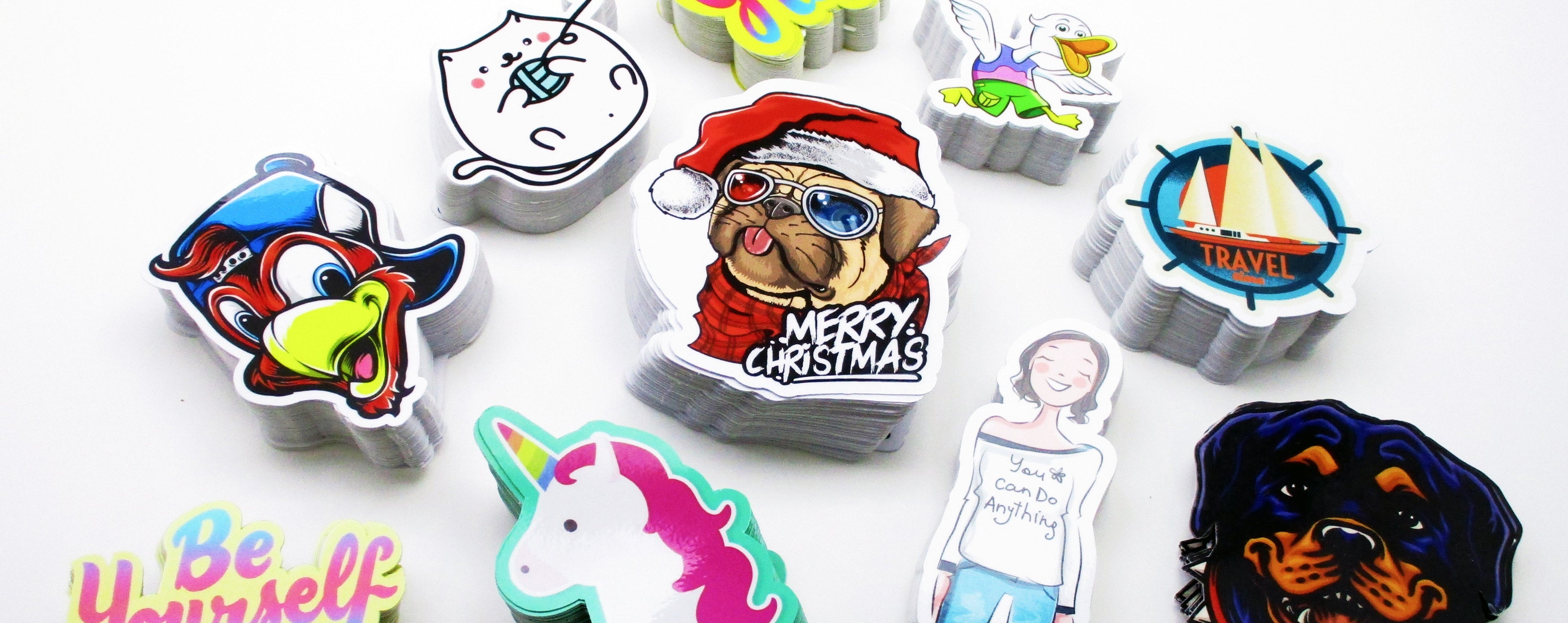 Custom Stickers - Sira Print Inc -made from durable vinyl with an overlaminate to protect against sun light, tough weather and scratch resistant.