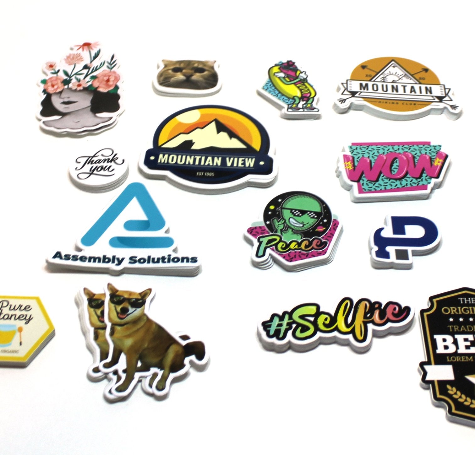 custom die cut decals are premium vinyl stickers.