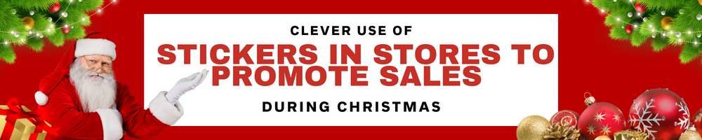 Clever use of Stickers in Stores to Promote Sales during Christmas ...
