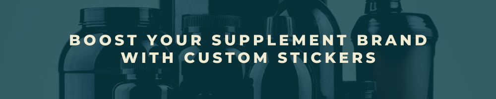 Supplement Sticker Boost Your Supplement Brand with Custom Stickers – Sira Print Inc.