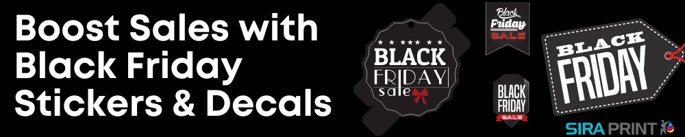 Boost Sales with Black Friday Stickers & Decals