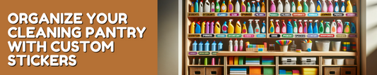 Organize Your Cleaning Pantry with Custom Stickers