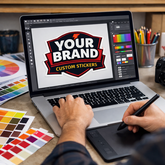 custom sticker design process by Sira Print