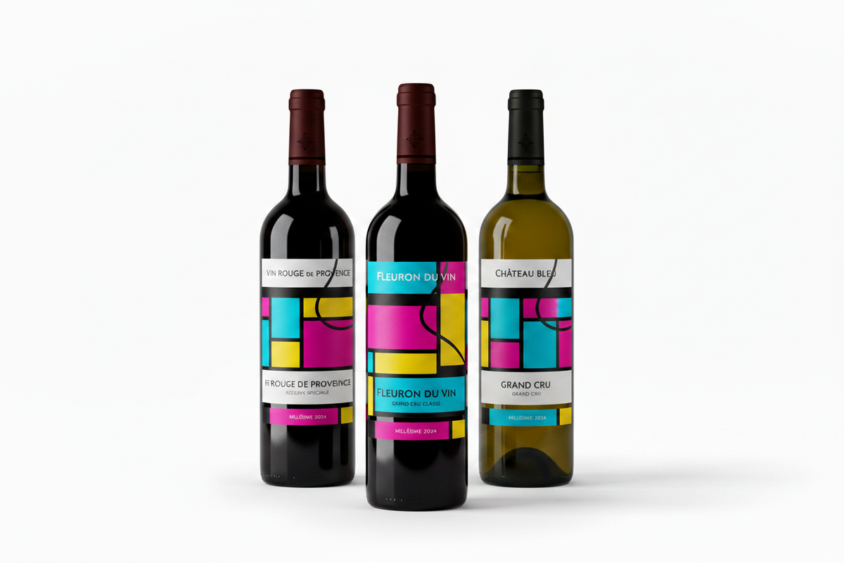 Custom soft touch BOPP wine labels printed by Sira Print in Toronto