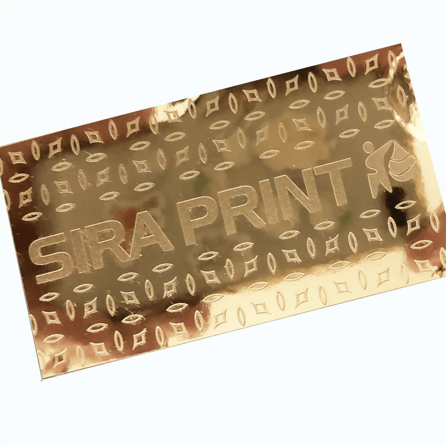 Etched-Like On Gold, etching effect on gold vinyl with mirror finish