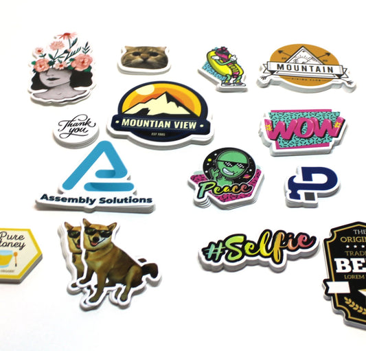 custom die cut decals are premium vinyl stickers.