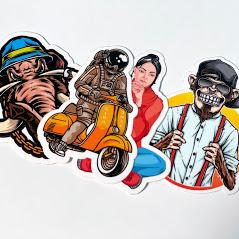 Custom vinyl Stickers and decals