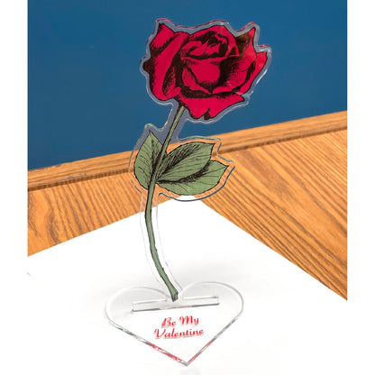 1 Dozen Acrylic Rose Standee